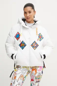 Rossignol geaca de schi din puf Lumy x JCC culoarea alb, RLNWJ32 imagine
