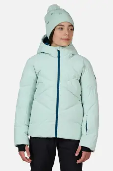 Rossignol geaca de schi pentru copii STACI culoarea turcoaz, RLNYJ05 imagine