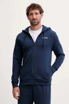 Rossignol hanorac de bumbac PRESSET culoarea bleumarin, cu gluga, uni, RLOMS03 imagine