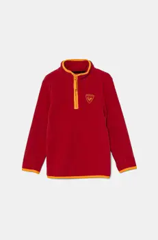 Rossignol hanorac polar pentru copii STRAWPILE culoarea rosu, cu imprimeu, RLNYL05 imagine