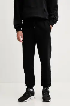 Rossignol pantaloni de trening din bumbac culoarea negru, uni, RLOMP12 imagine