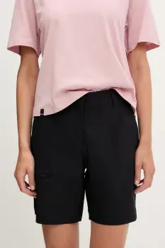 Rossignol pantaloni scurti outdoor LYCIAN culoarea negru, uni, high waist, RLNWP17 imagine