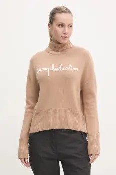 Rossignol pulover x JCC femei, culoarea maro, cu turtleneck, RLNWO08 imagine