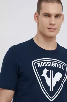 Rossignol Tricou din bumbac culoarea albastru marin, cu imprimeu imagine