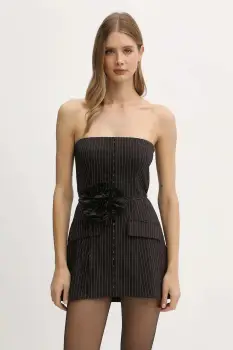 Rotate bluza culoarea maro, cu imprimeu, 1146963065 imagine