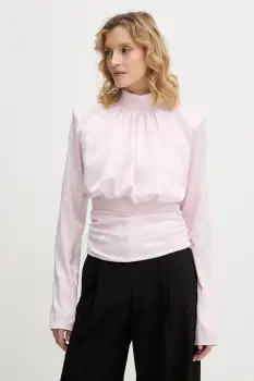 Rotate bluza culoarea violet, cu imprimeu, 1160661809 imagine