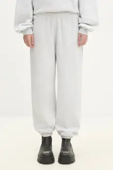 Rotate pantaloni de trening din bumbac culoarea gri, melanj, 1134281473 imagine