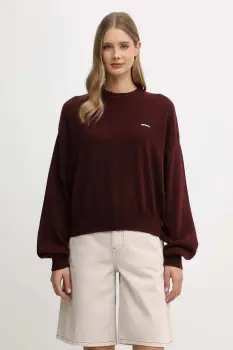 Rotate pulover de lana culoarea bordo, light, 1147522734 imagine