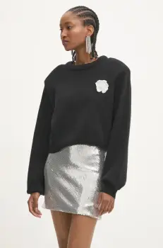 Rotate pulover din amestec de casmir 0 culoarea gri, 114035100 imagine