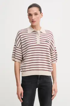 Rotate pulover din amestec de lana culoarea bej, light, 1143041764 imagine