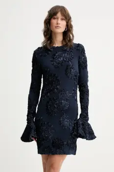 Rotate rochie 0 culoarea bleumarin, mini,mulata, 114218340 imagine