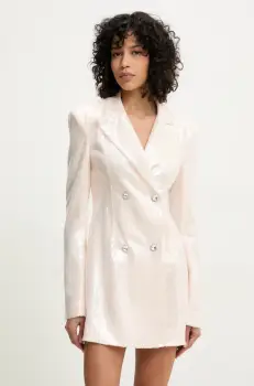 Rotate rochie culoarea bej, mini, mulata, 113739800 imagine