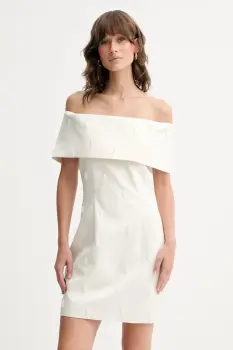 Rotate rochie culoarea bej, mini,mulata, 114188857 imagine