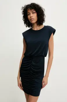 Rotate rochie culoarea bleumarin, mini, mulata, 1137042318 imagine