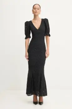 Rotate rochie culoarea gri, maxi, drept, 1130431206 imagine