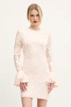 Rotate rochie culoarea roz, mini, mulata, 1136923042 imagine