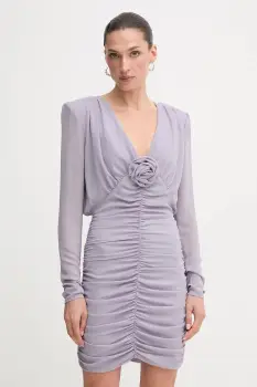 Rotate rochie culoarea violet, mini, mulata, 1143491429 imagine