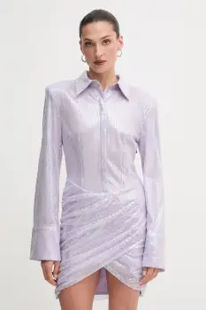 Rotate rochie culoarea violet, mini, mulata, 1143521657 imagine