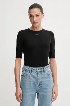 Rotate tricou culoarea negru, 114787100 imagine