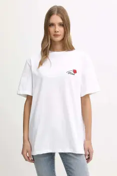 Rotate tricou din bumbac culoarea alb, 114722400 imagine