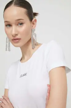 Rotate tricou femei, culoarea alb imagine