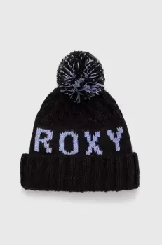 Roxy caciula culoarea negru, din tricot gros imagine