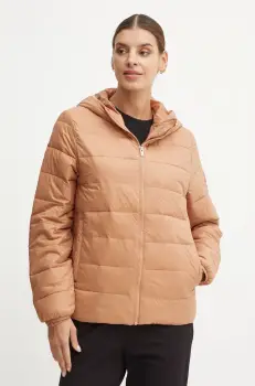 Roxy geaca Wind Bliss Hooded femei, culoarea maro, de tranzitie, ERJJK03618 imagine