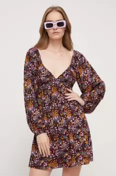 Roxy rochie culoarea violet, mini, evazati imagine