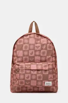 Roxy rucsac Sugar Baby Printed femei, culoarea portocaliu, mare, modelator, ERJBP04784 imagine