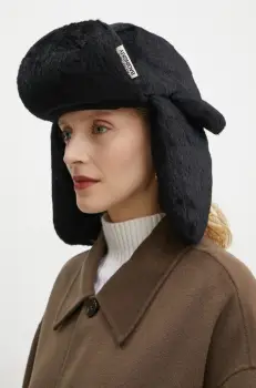 Ruslan Baginskiy caciula culoarea negru, din tricot gros, AVIH033-P-FF-FLT imagine