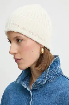 Ruslan Baginskiy caciula de lana culoarea bej, de lana, din tricot gros, BN035/036-WA-RU imagine