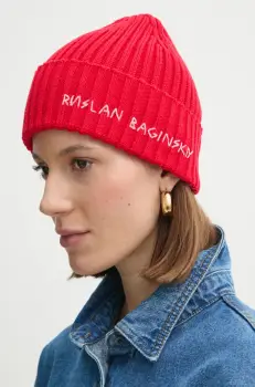 Ruslan Baginskiy caciula de lana culoarea rosu, de lana, BN034/039-MWA-RU imagine