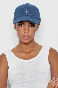 RUSLAN BAGINSKIY sapca pentru femei, din denim Baseball Cap imagine