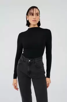 Saint Body bluza femei, culoarea negru, neted imagine