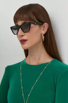 Saint Laurent ochelari de soare femei, culoarea negru imagine