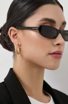 Saint Laurent ochelari de soare femei, culoarea negru imagine