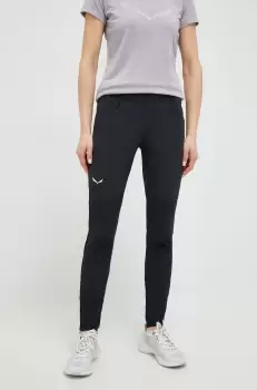 Salewa pantaloni de exterior Agner femei, culoarea negru imagine