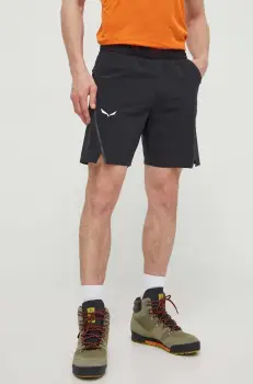 Salewa pantaloni scurti outdoor Pedroc 2 culoarea negru imagine