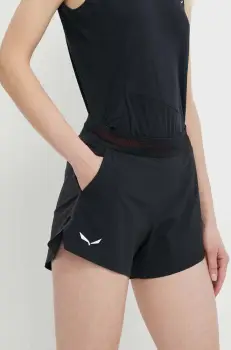 Salewa pantaloni scurti outdoor Pedroc 2 DST culoarea negru, modelator, medium waist imagine