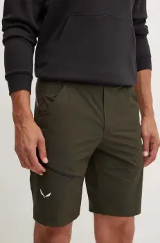 Salewa pantaloni scurti outdoor Puez 4 culoarea verde, 00-0000028963 imagine