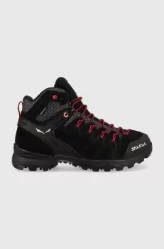 Salewa pantofi Alp Mate Mid femei, culoarea negru, izolare usoara imagine