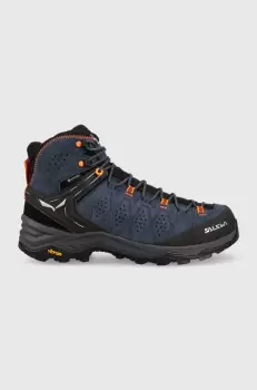 Salewa pantofi Alp Trainer 2 Mid Gtx barbati, culoarea albastru marin, izolat imagine