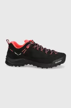 Salewa pantofi Wildfire Leather femei, culoarea negru imagine