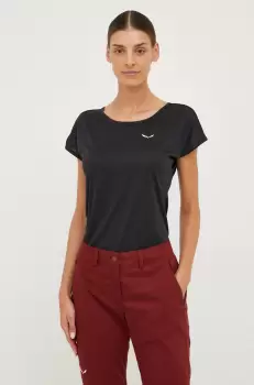 Salewa tricou sport culoarea negru imagine