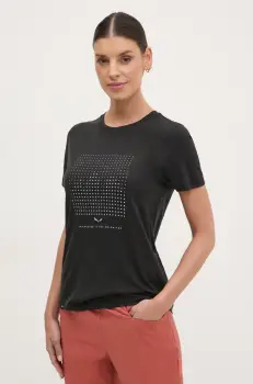 Salewa tricou sport Eagle Dotted culoarea negru, 00.0000028902 imagine