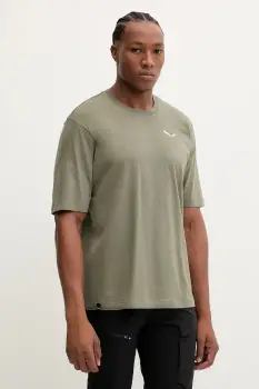 Salewa tricou sport Eagle Glacier Loose culoarea verde, cu imprimeu, 00.0000029200 imagine