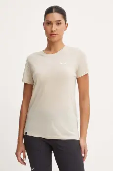 Salewa tricou sport Eagle Minilogo culoarea bej, 00.0000028855 imagine