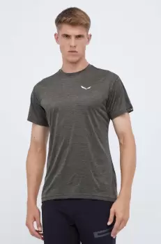 Salewa tricou sport Puez Melange culoarea gri, melanj imagine