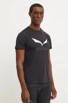 Salewa tricou sport Solidlogo culoarea negru, cu imprimeu imagine