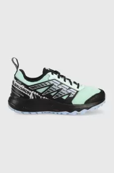 Salomon pantofi Wander femei, culoarea verde imagine